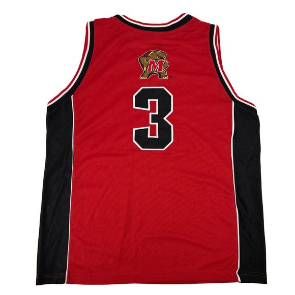 Colosseum Maryland Terrapins Terps Basketball Jersey Mens XL Red #3 Stitched NWT - Picture 6 of 12